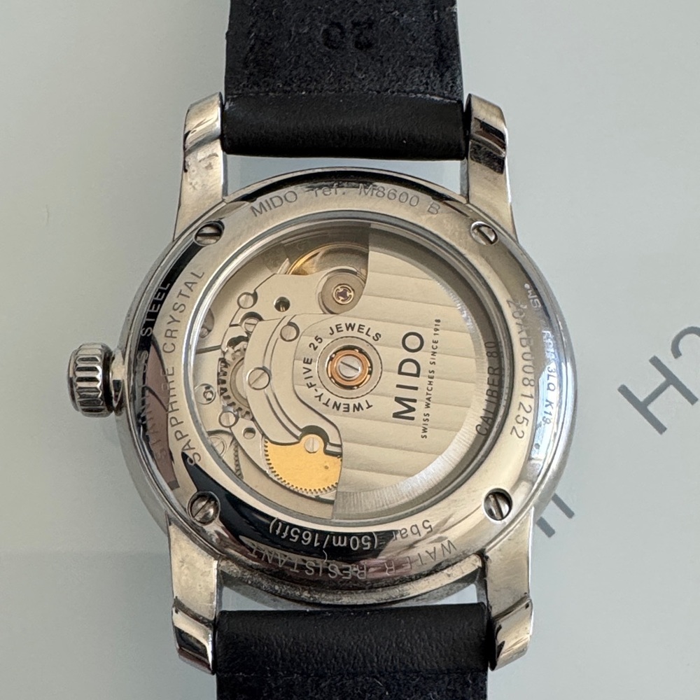 Mido Baroncelli watch with extra strap - Picture 2 of 7